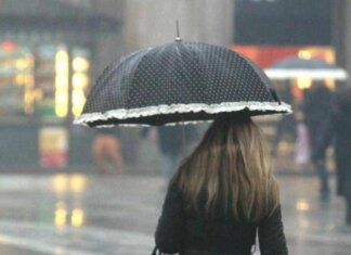 Pioggia nelle zone interne centromeridionali: scatta l’allerta gialla