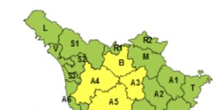 Vento forte, giovedì con l’allerta gialla sulle colline centro-meridionali