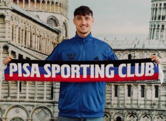 Juve Stabia-Pisa, paura al 41′: Bozhinov cade a terra e la partita viene interrotta. Gara poi ripresa Bozhinov