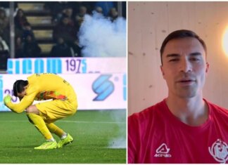 Audero dopo essere stato colpito dal petardo: “Poteva andare molto peggio”