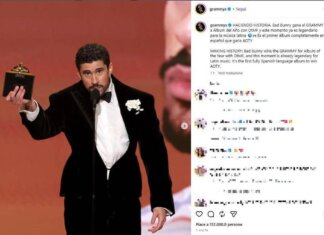 Grammy 2026, Bad Bunny Miglior Album e Billie Eilish canzone dell’Anno