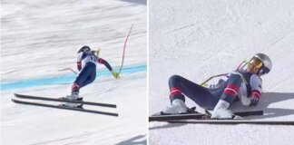 Paura per Vonn, caduta rovinosa e grave infortunio in discesa Milano Cortina