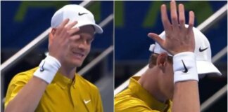 Prima sbaglia, poi si colpisce la testa: Sinner ‘stizzito’ a Doha