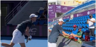 Sinner, primo allenamento a Doha: servizio e… autografi