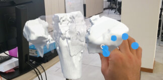 Visori e anelli interattivi per la ricomposizione ossea: la ricerca del Dipartimento di ingegneria dell’informazione mani