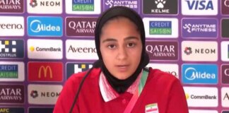 Iran, calciatrice in lacrime in conferenza stampa: “Siamo preoccupate per i nostri cari”