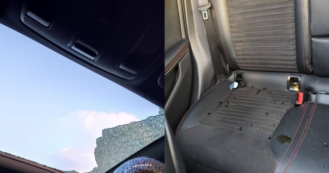 detriti in superstrada