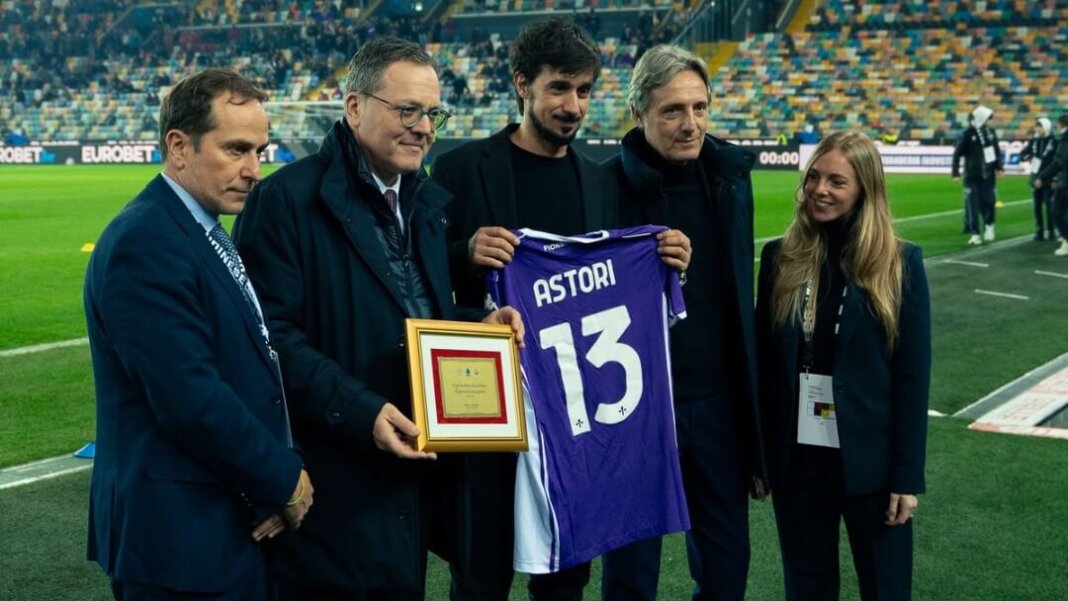 Prepartita Udinese Fiorentina memoria Davide Astori