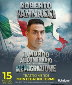 Vannacci show in scena a Montecatini con la remigrazione: tribuna vip 25 euro. "Vi aspetto numerosi"