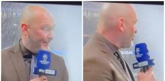 Di Marzio ‘innaffiato’ da idranti al Bernabeu, la disavventura in diretta