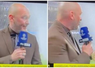 Di Marzio ‘innaffiato’ da idranti al Bernabeu, la disavventura in diretta