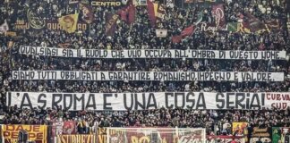 Gasperini-Ranieri, Curva sud risponde: “La Roma è una cosa seria”. Per l’allenatore gli applausi dell’Olimpico
