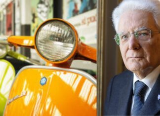 Mattarella, Primo Maggio in visita al museo Piaggio di Pontedera Sergio Mattarella al museo piaggio
