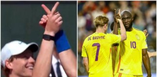 Sinner vince in doppio ed esulta… come De Bruyne e Lukaku