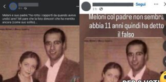 Sul web foto Meloni con il ‘padre’, Squarta (FdI): “È falso quell’uomo sono io”