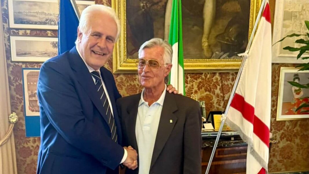 Il presidente Giani con Andrea Pieri