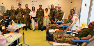 Il 186° Reggimento in prima linea per la vita: al via le donazioni all’ospedale di Siena donazione folgore aouSenese