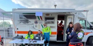 Esercitazione di protezione civile alle Chiuse dello Scolmatore dell’Arno a Pontedera