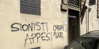 Scritte in via dei Banchi con minacce di morte contro il console onorario di Israele Marco Carrai