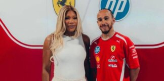 Gp Miami, Serena Williams nel box Ferrari con Hamilton e Leclerc: “Sono venuta a salutare i miei amici”
