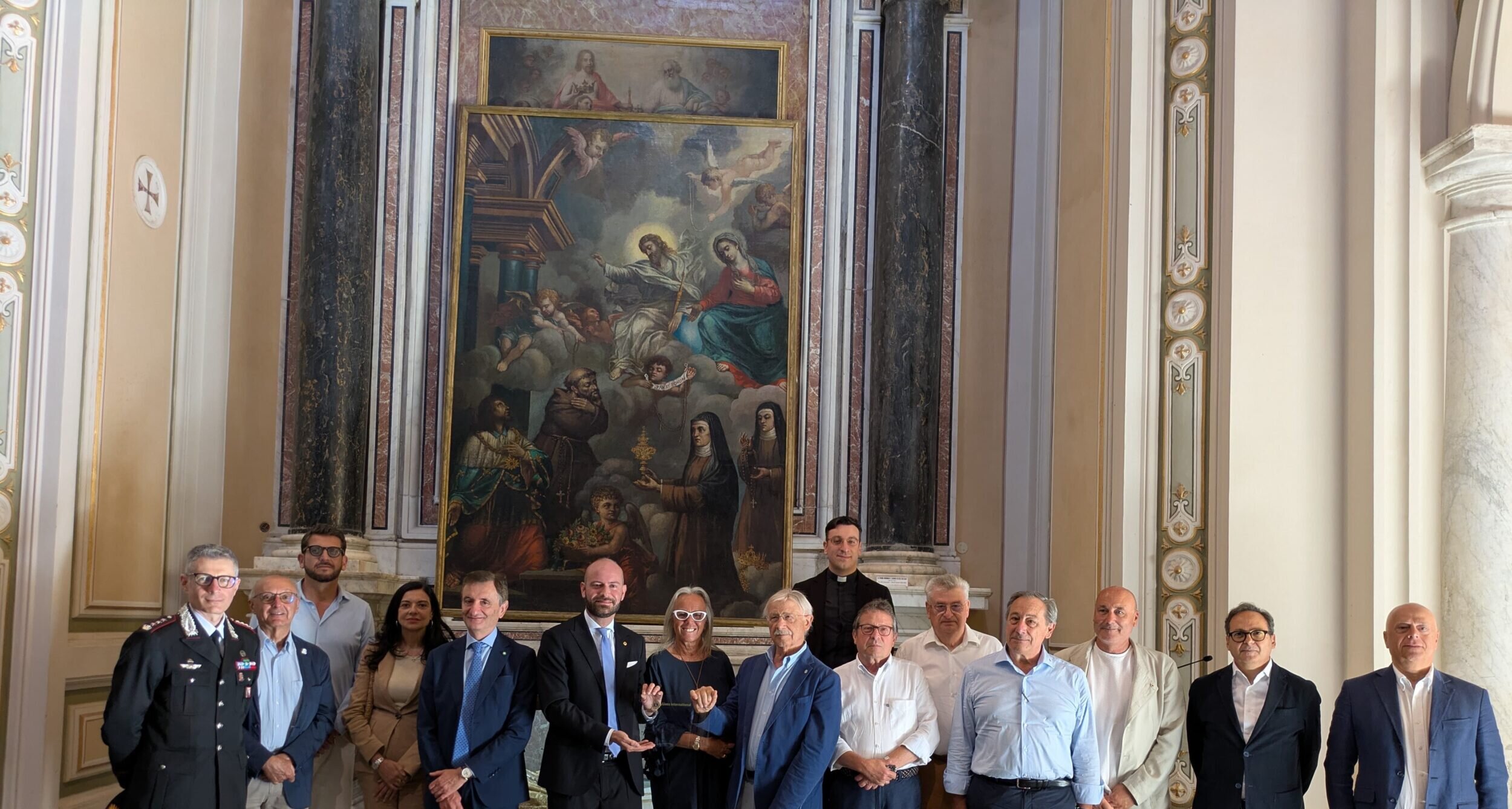 lions club massa carrara host restaurato il dipinto sui tre ordini francescani di fra silvestro pincellotti da Corrieretoscano.it lions club massa carrara host restaurato il dipinto sui tre ordini francescani di fra silvestro pincellotti