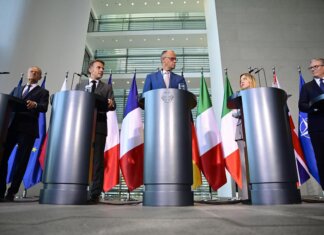 Nato, unità e più Europa nei cinque punti del summit E5 con Meloni