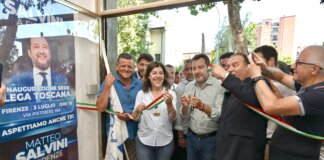 Tanta gente all’inaugurazione della nuova sede regionale della Lega a Firenze