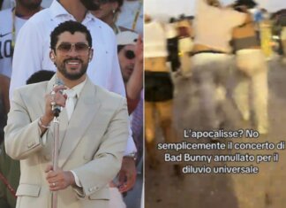 Bomba d’acqua a Milano, interrotto concerto di Bad Bunny: spettatori feriti