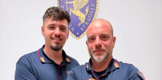 Cane Breton salvato in A1 dagli agenti della Polstrada