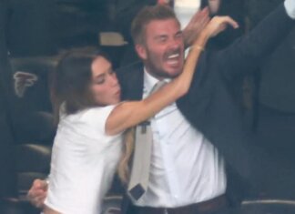Inghilterra segna e Victoria Beckham questa volta… esulta