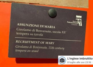 La Madonna ‘assunta’… ma al lavoro: il refuso al museo di Pitigliano diventa un caso virale