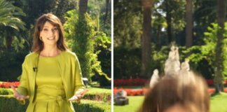 Lorena Bianchetti registra la puntata di ‘A sua immagine’ e… cade: il video social