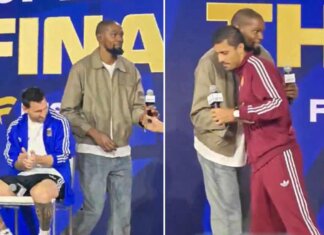 Messi ‘ignorato’ da Durant, De la Fuente fischiato: la conferenza show prima della finale dei Mondiali