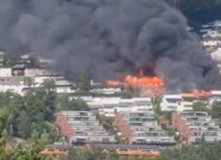 Norvegia, incendio fuori controllo: oltre 100 case distrutte