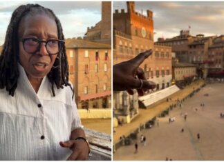 Palio di Siena, c’è anche Whoopi Goldberg: l’attrice presente a Piazza del Campo