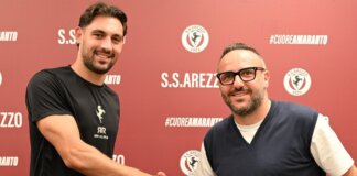 Arezzo ko nel test con l’Albinoleffe dopo un primo tempo deciso dal rigore di Cianci