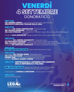 Lega Toscana Summer Fest, Crippa: "Con Salvini per festeggiare il governo più longevo della storia repubblicana"