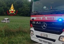 Escono di strada e si ribaltano più volte con l’auto: due feriti a Vicchio
