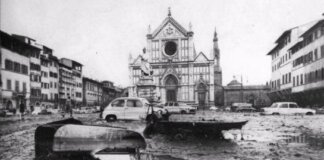 Il presidente della Repubblica, Sergio Mattarella, il 4 novembre alle celebrazioni per l’anniversario dell’alluvione