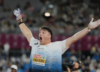 Un altro successo europeo per Leonardo Fabbri: oro nel lancio del peso a Birmingham