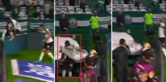 Segna, esulta, precipita nel tunnel. E il gol viene annullato