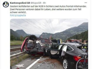 Svizzera, incidente stradale a Schiers: morti due italiani