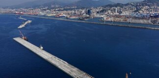 Webuild, Nuova diga foranea di Genova raggiunge 1,5 km di lunghezza