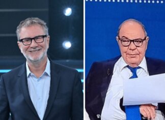 Fazio a ‘Tale e Quale Show’, Conti gli chiede di imitare Vespa e lui: “Vuoi che cada dalle scale?”