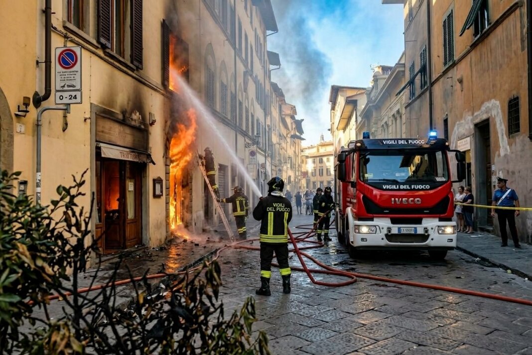 Incendio a Firenze