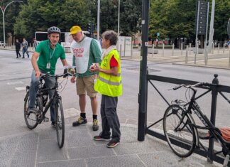 Firenze, il Giretto d’Italia registra 447 passaggi di bici e monopattini in un’ora Giretto d'Italia