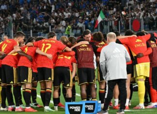 Italia, fischi all’Olimpico durante l’inno belga
