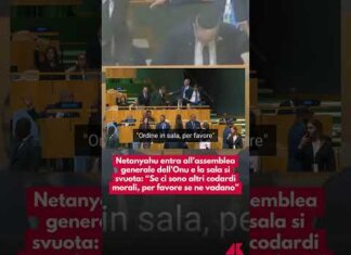 Netanyahu entra all’assemblea generale dell’Onu e la sala si svuota