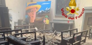 Crollo parziale del tetto alla chiesa di Sant’Antonino a Tavarnelle: messa in sicurezza l’area