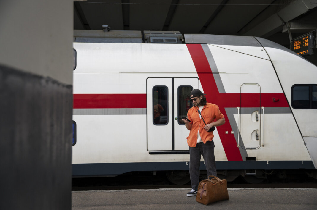 Uomo in stazione